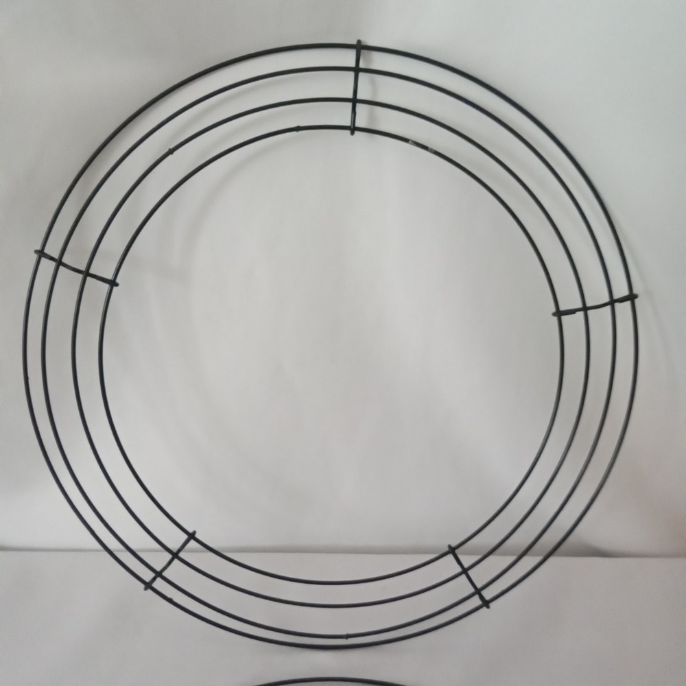Hobby Lobby 12 Inch Green Metal Wire Wreath Forms Set of 2 Floral Craft 161257